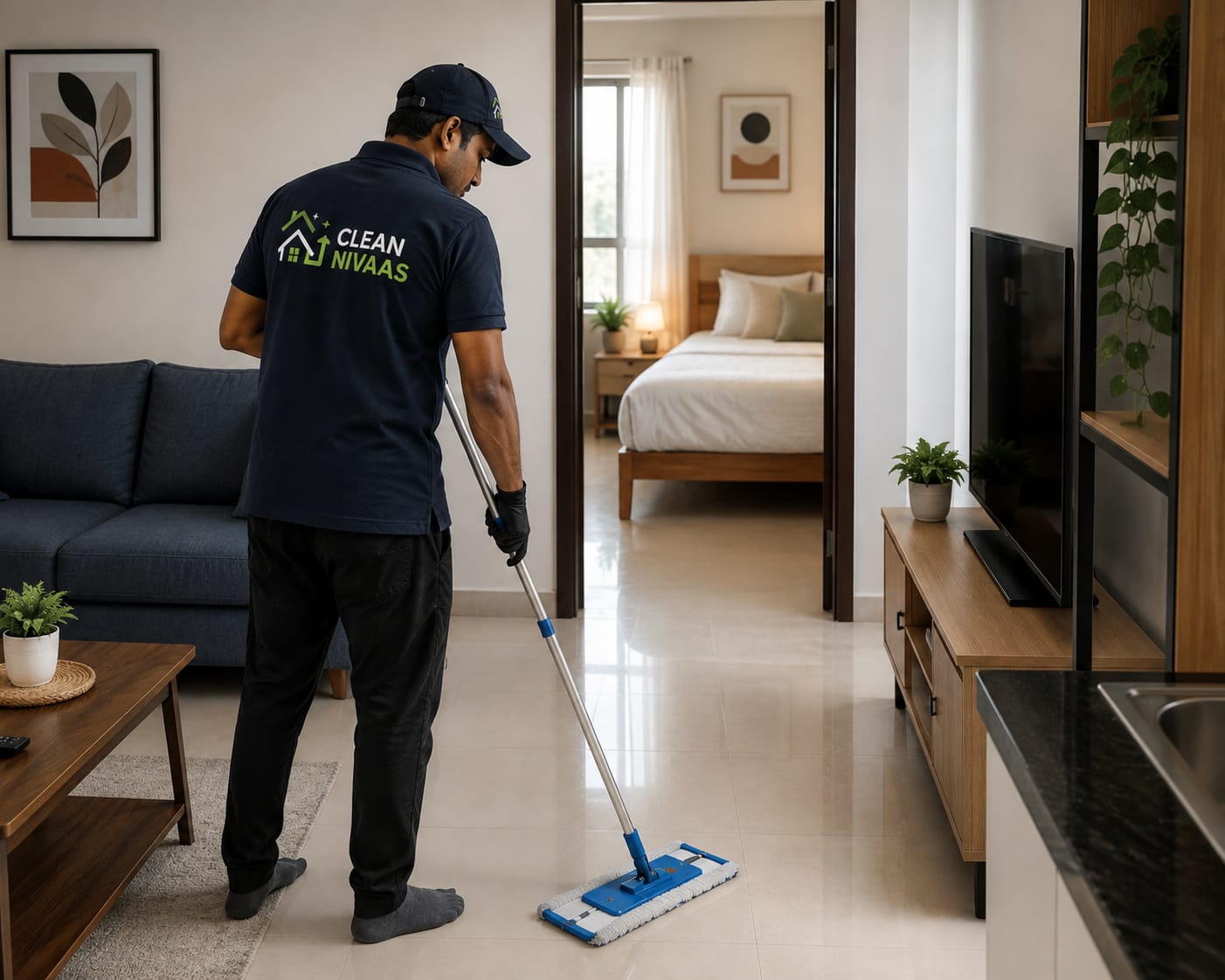 1BHK full cleaning